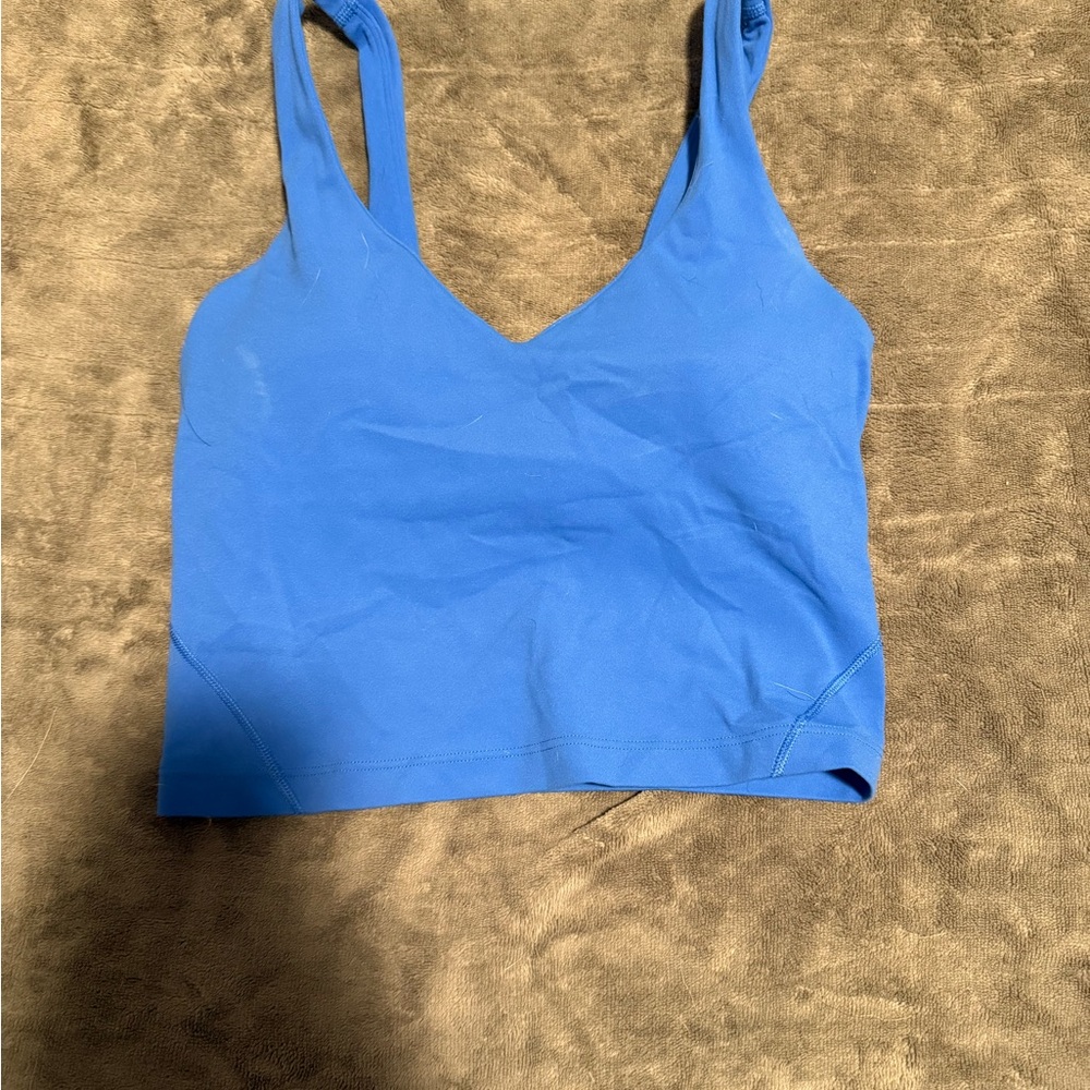 lululemon athletica Blue Crop Top